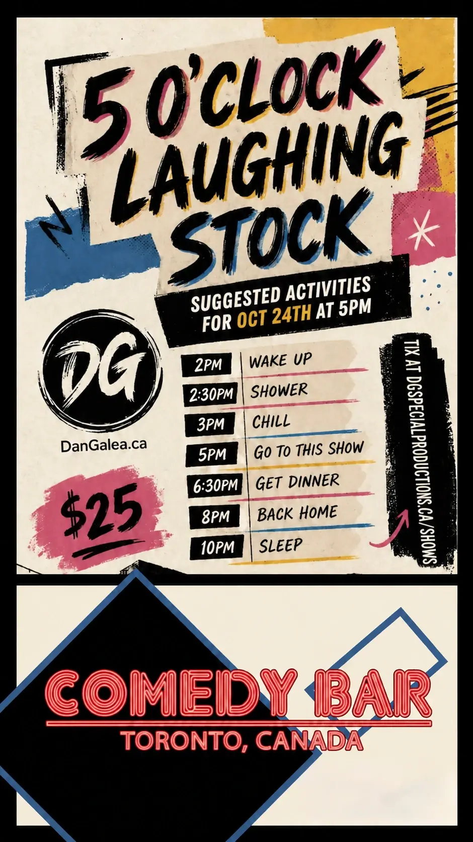 The 5 O’Clock Laughing Stock show artwork
