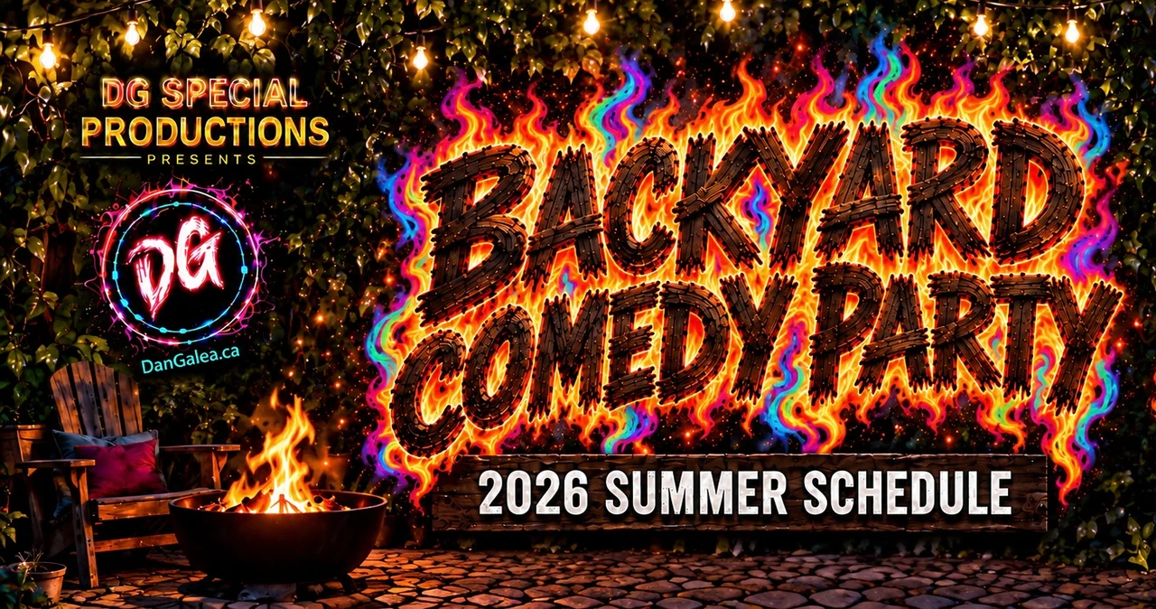 Backyard Comedy Party · 2026 summer artwork